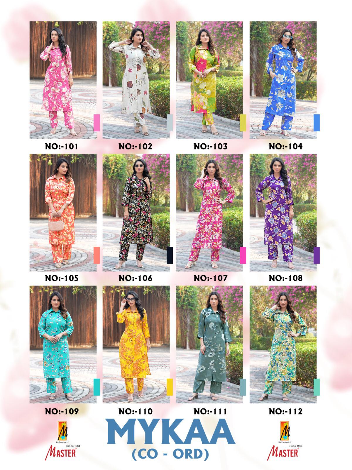 Mykaa By Master Chanderi Roman Printed Cord Set Suppliers In India